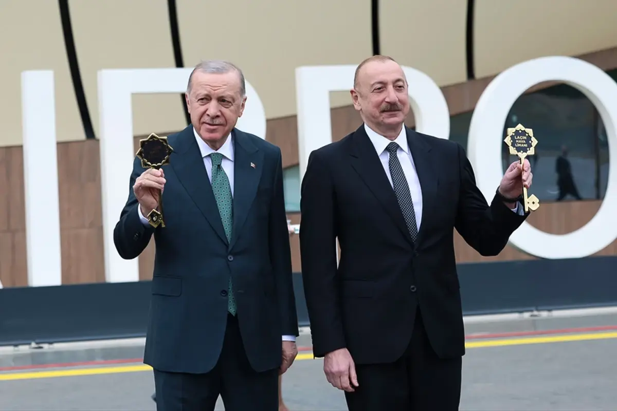 Cumhurbaşkanı Erdoğan ve Aliyev, Laçın Havalimanı'nın açılışını yaptı