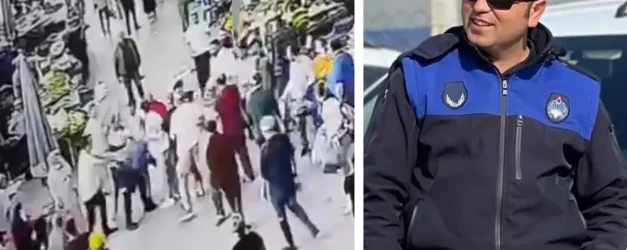 Zabıta memuru tartıştığı pazarcı esnafı tarafından feci şekilde darbedildi