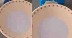 Zincir marketten alınan paketten mavi süt çıktı