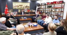 ATO Başkanı Gürsel Baran'dan AHİD Başkanı Hilmi Yaman'a Hayırlı Olsun Ziyareti