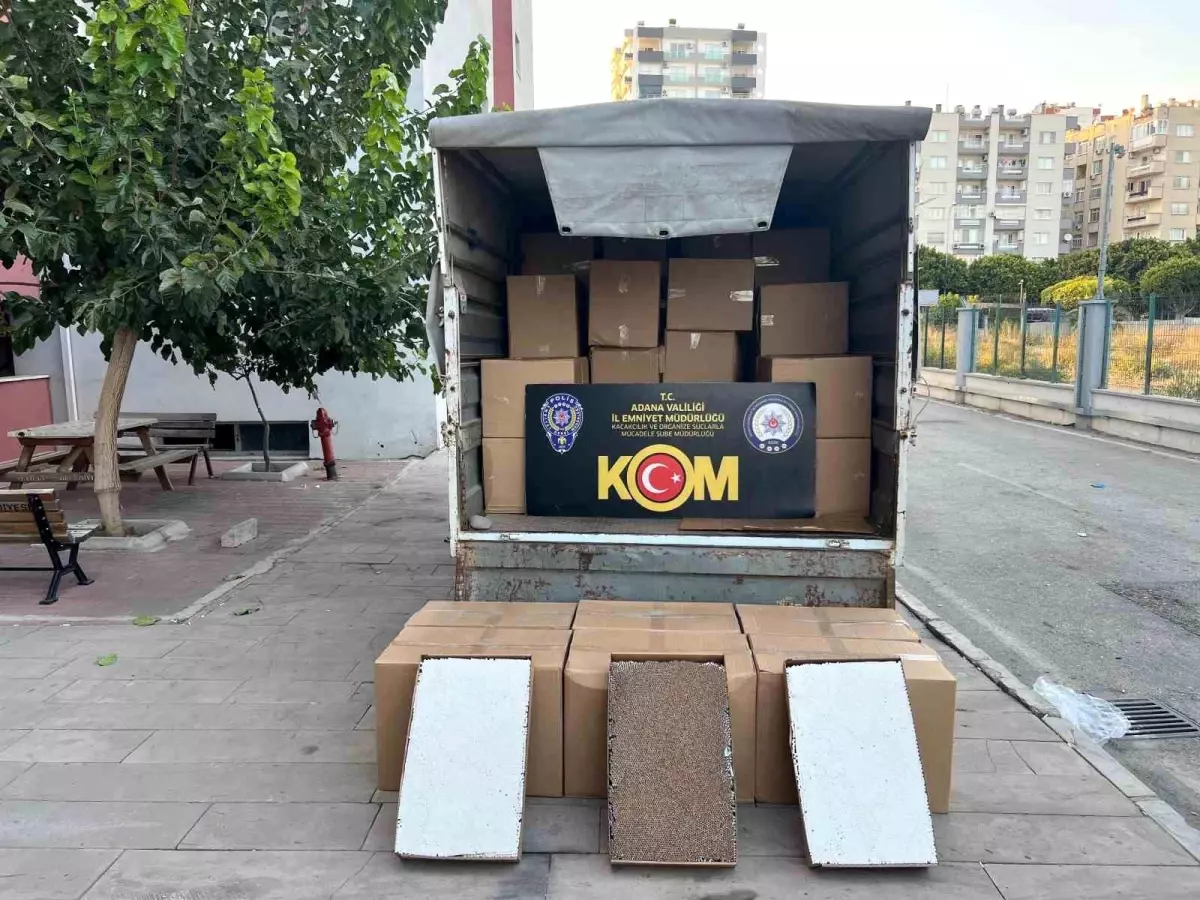 Adana'da 1.65 Milyon Kaçak Sigara Ele Geçirildi