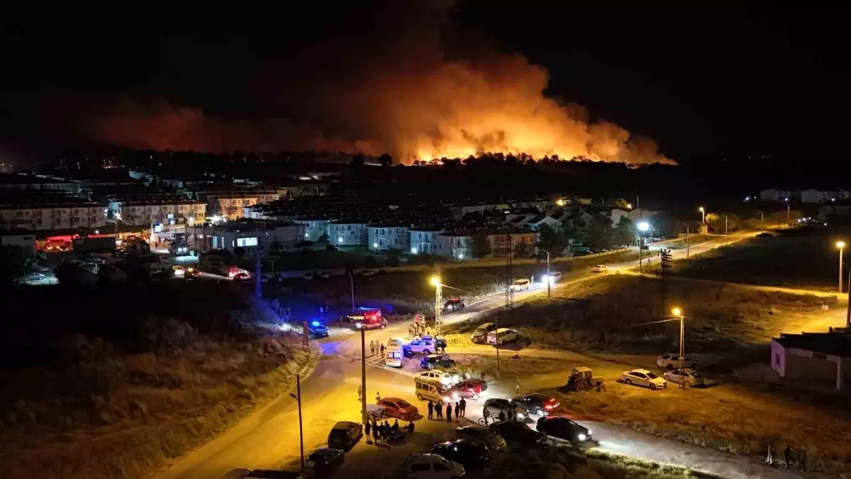 Edirne'de Orman Yangını Korkutucu Boyuta Ulaştı