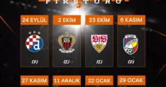 Fenerbahçe'nin UEFA Avrupa Ligi Maç Programı Belli Oldu