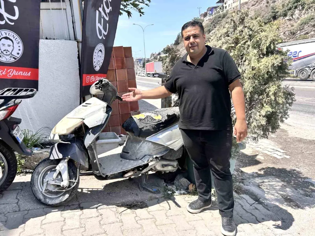 Hatay'da Hırsız Motosiklet İbrelerini Çaldı