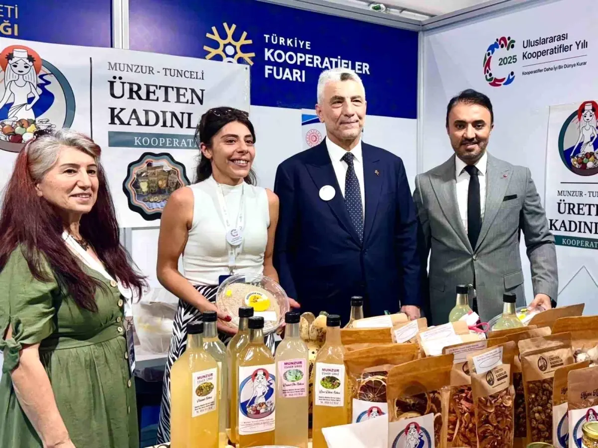 Munzur Üreten Kadınlar Kooperatifi, Türkiye Kooperatifler Fuarı'nda Tunceli'yi Temsil Ediyor