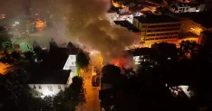 Tavşanlı'da İş Yerinde Yangın Çıktı