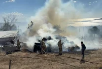 Büyükçekmece'de Ahır Yanında Yangın Çıktı