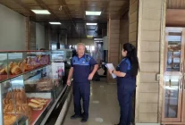 Erzincan'da Zabıta Ekiplerinden Unlu Mamuller Denetimi