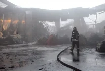 Erzurum'da Terlik Fabrikasında Yangın Çıktı