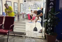 Fatsa'da Sağanak Yağış Cadde ve Sokakları Su Bastı