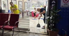 Fatsa'da Sağanak Yağış Cadde ve Sokakları Su Bastı