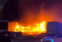 İzmir'de Mobilya Fabrikasında Yangın Paniği