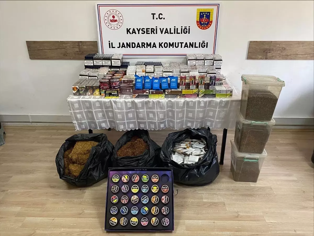 Kayseri'de Kaçak Sigara Operasyonu: 2 Gözaltı
