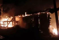 Tirebolu'da Yangın: Bir Ton Fındık Kül Oldu