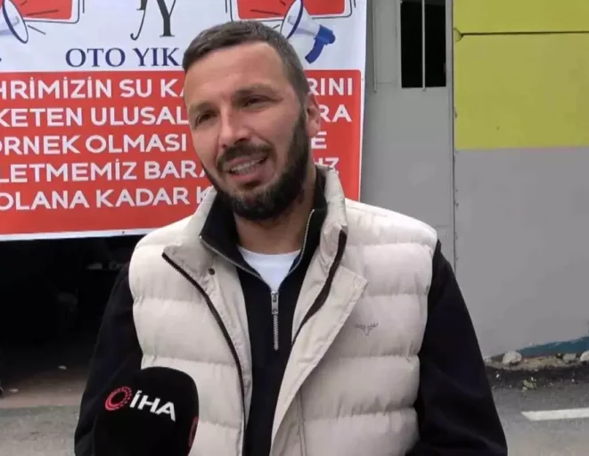 Bursa'da Oto Yıkama İşletmesinden Su Tasarrufu İçin Örnek Davranış