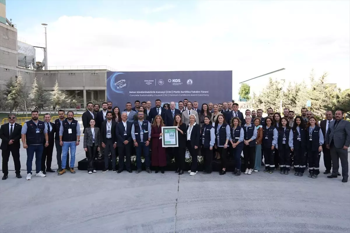 Limak Çimento’na CSC’den Platinum Sertifikası