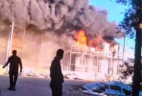 Aksu'da Bahçe Mobilyaları Deposunda Yangın