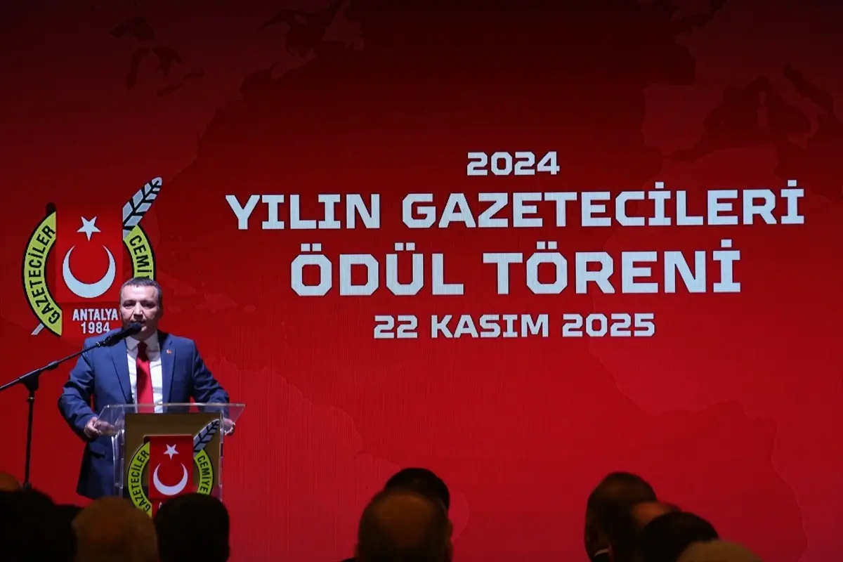 Antalya Gazeteciler Cemiyeti "2024 Yılı Basın Ödülleri" verildi
