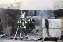 Trabzon'da Hurda Deposunda Yangın Çıktı