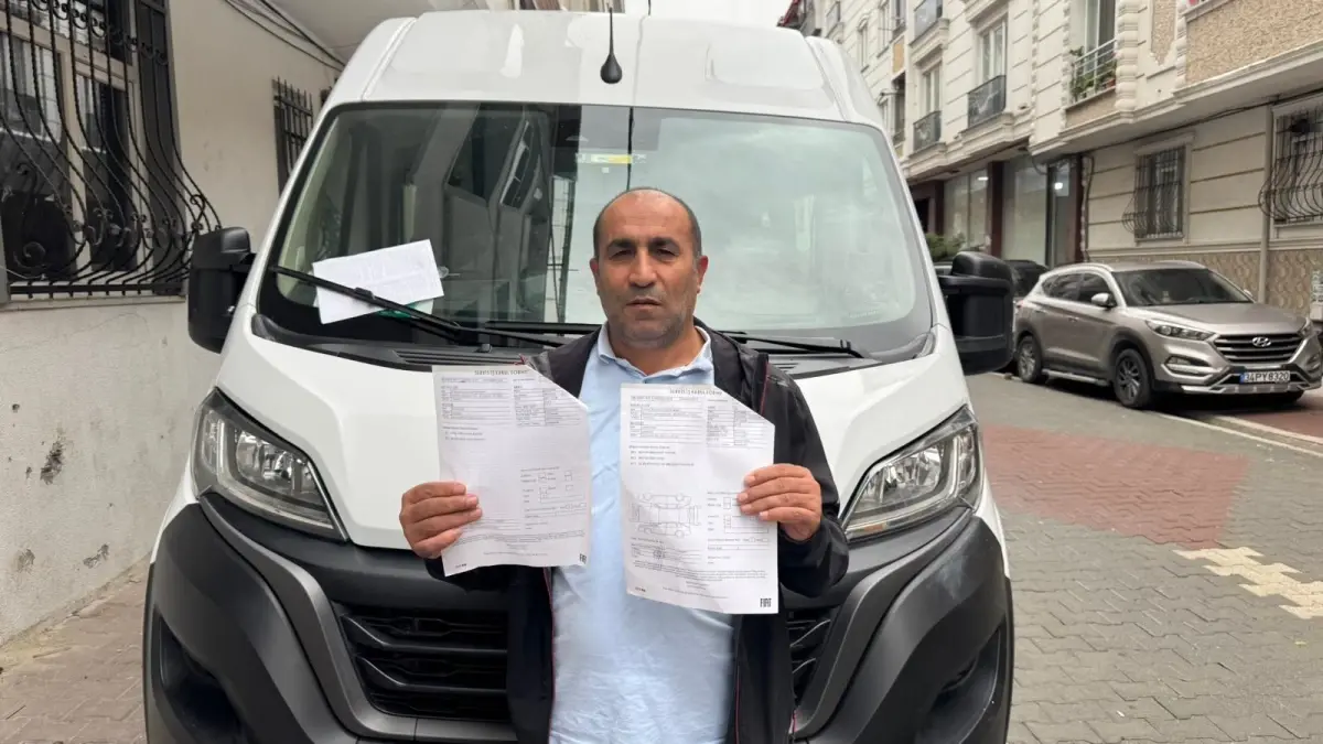 Kredi çekip sıfır aldığı servis minibüsü arıza verdi; 24 kez servise götürdü