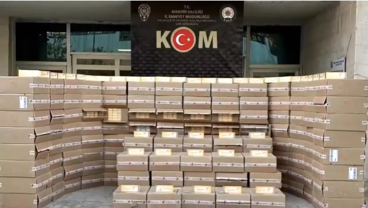 Mardin'de Kaçak Sigara Operasyonu: 78 Bin Paket Ele Geçirildi