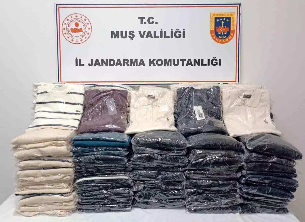 Muş'ta 1 milyon 820 bin TL'lik sahte ürün ele geçirildi