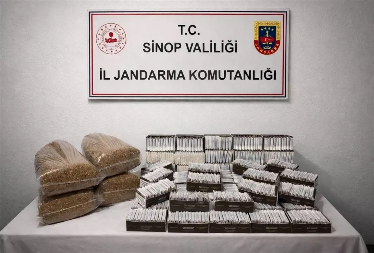 Sinop'ta sigara kaçakçılığı operasyonunda 2 kişi yakalandı