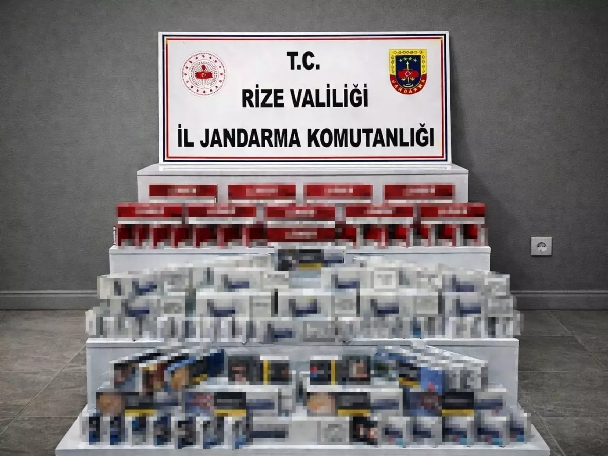 Rize'de kaçak sigara operasyonu - Haberler