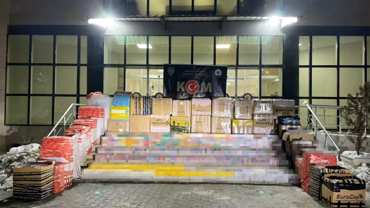 Şanlıurfa'da 15 milyon TL değerinde kaçak sigara ele geçirildi