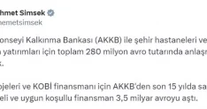 Avrupa Konseyi Kalkınma Bankası ile 280 milyon avroluk anlaşma imzalandı