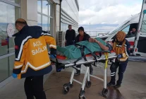 Kesimi yapılan mermer blok düştü, 5 işçi yaralandı