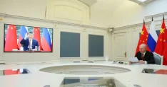 Putin ile Şi, video konferansta bir araya geldi