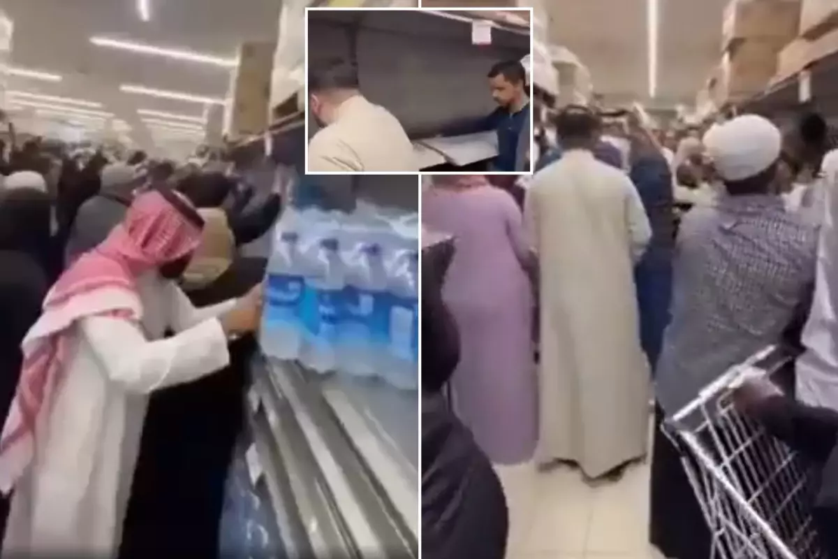 Görüntü 10 günlük yiyeceğin kaldığı şehirden! Birbirlerini ezdiler