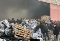 Şanlıurfa'da yanıcı maddelerin bulunduğu depoda yangın