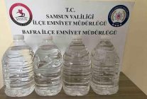 Samsun'da 20 litre etil alkol ele geçirildi