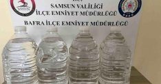 Samsun'da 20 litre etil alkol ele geçirildi