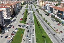 Çorum'da yollarda bayram dönüşü yoğunluğu