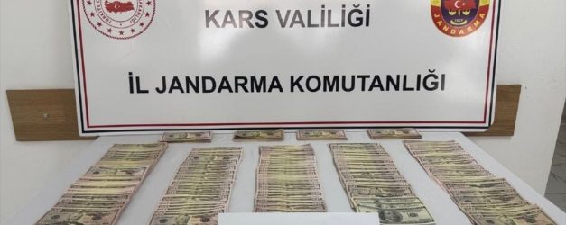 Kars'ta Kurban Bayramı öncesi sahte 51 bin 400 dolar ele geçirildi