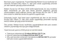 Ticaret Bakanlığı: "Bir otomotiv firmasına 863 milyon lira ceza uygulandığı haberleri gerçeği yansıtmamaktadır"