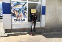 Diyadin'de sağanak yağış sonrası su birikintileri oluştu
