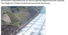 Mayısta elektrik üretiminin yüzde 43,1'i hidroelektrik santrallerinden sağlandı