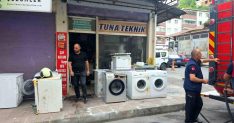 Tamircinin deposunda çıkan yangın korkuttu