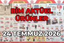 BİM Aktüel 24 Temmuz 2026! BİM Cuma aktüel ürünler neler var, hangi ürünler indirimde?