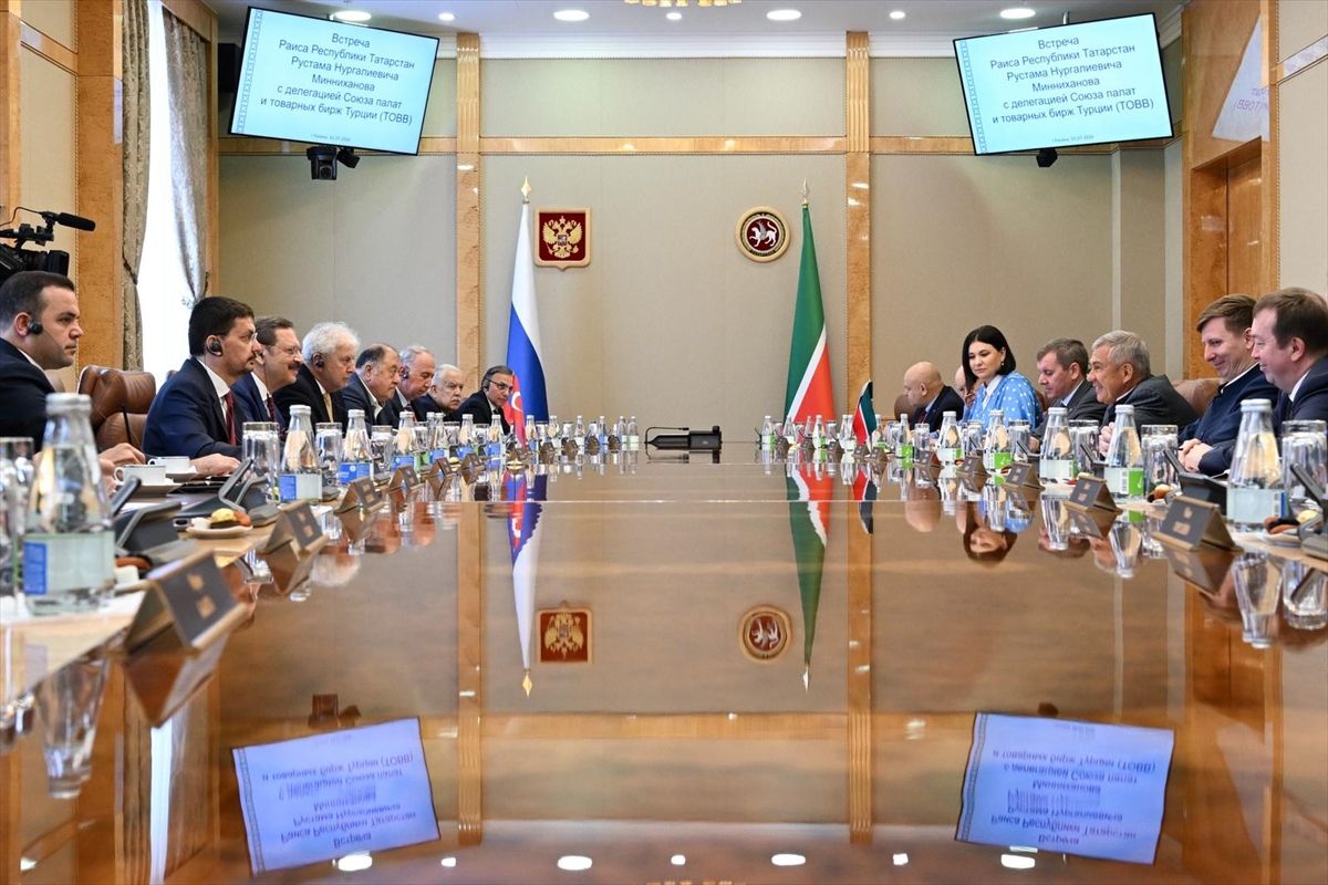 BİNTSO Başkanı Çintay, TOBB heyetiyle Tataristan'daki temaslara katıldı