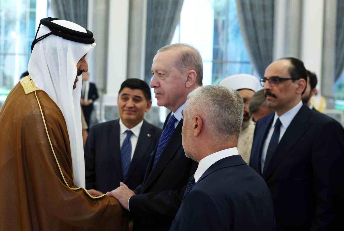Erdoğan Katar'da taziye ziyareti gerçekleştirdi
