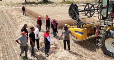 Erzincan’da buğday hasadı sürüyor, biçerdöverler denetlendi