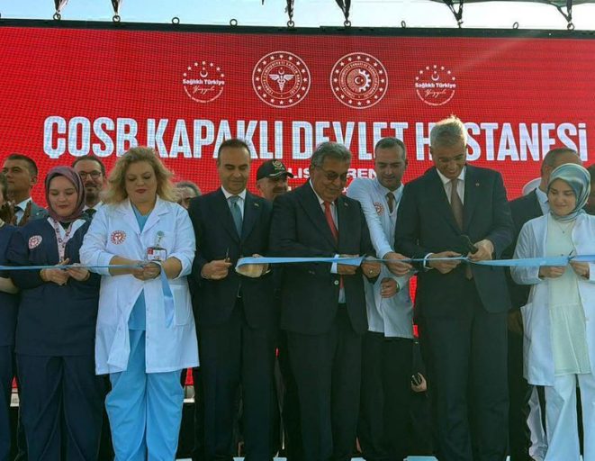 Bakan Memişoğlu ile Bakan Kacır, Tekirdağ'da hastane açılışına katıldı