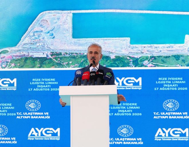 İyidere Lojistik Merkezi'nde Beton Döküm Töreni