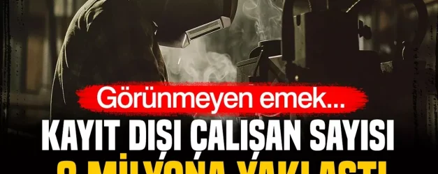 Kayıt dışı istihdam oranı ikinci çeyrekte yüzde 24,4 oldu