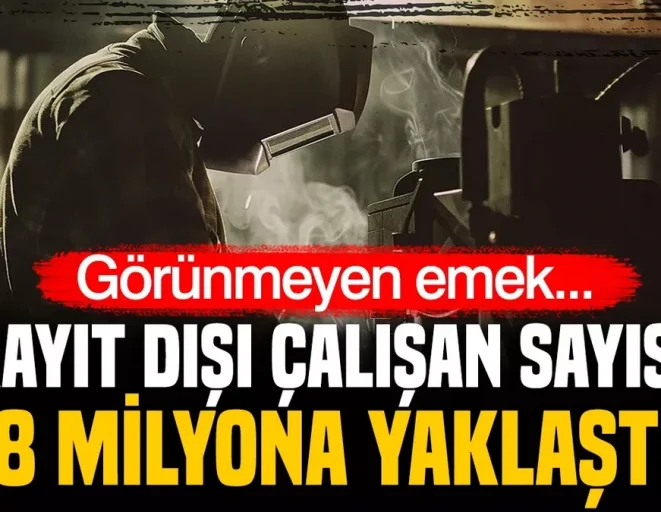 Kayıt dışı istihdam oranı ikinci çeyrekte yüzde 24,4 oldu